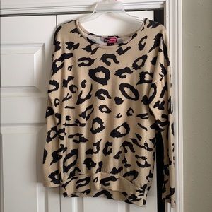Cheetah print sweater
